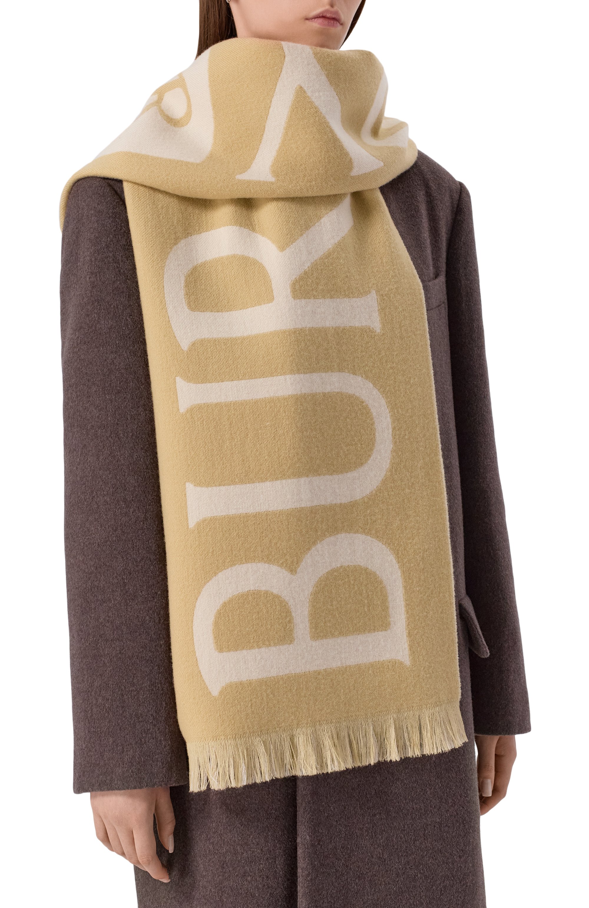 Шерстяной шарф BURBERRY, арт. 8109562, фото 3