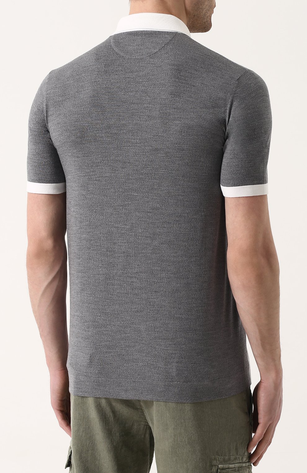 Шерстяное поло с короткими рукавами LORO PIANA, арт. FAI0677, фото 4