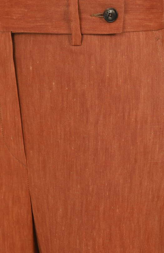 Брюки изо льна и шерсти Kiton D48109K0919E03 Оранжевый  D48109K0919E03 Фото 6