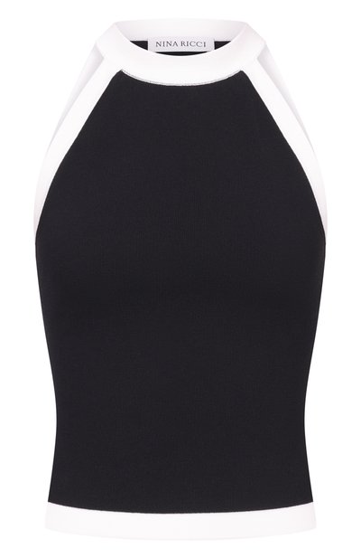Женский топ из хлопка и вискозы NINA RICCI, арт. 26PMPU011/ML0596