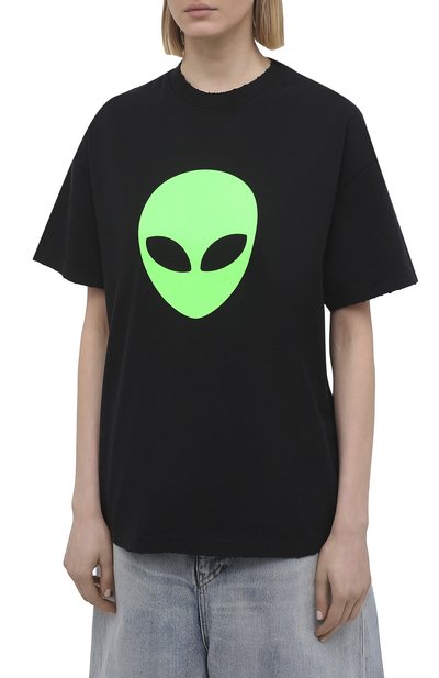 Хлопковая футболка BALENCIAGA, арт. 612965/TJVK7, фото 3