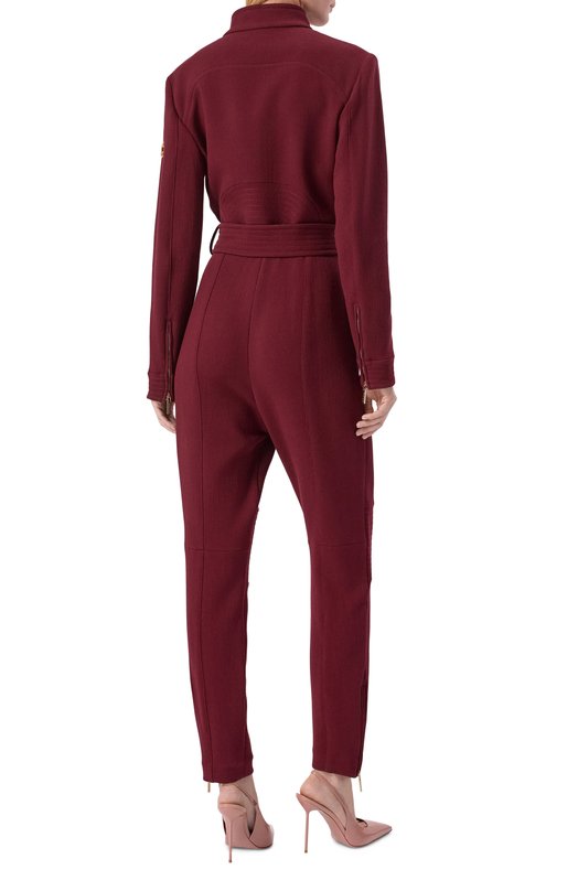 Шерстяной комбинезон Elie Saab JU110NF25/CD020 Бордовый  JU110NF25/CD020 Фото 3