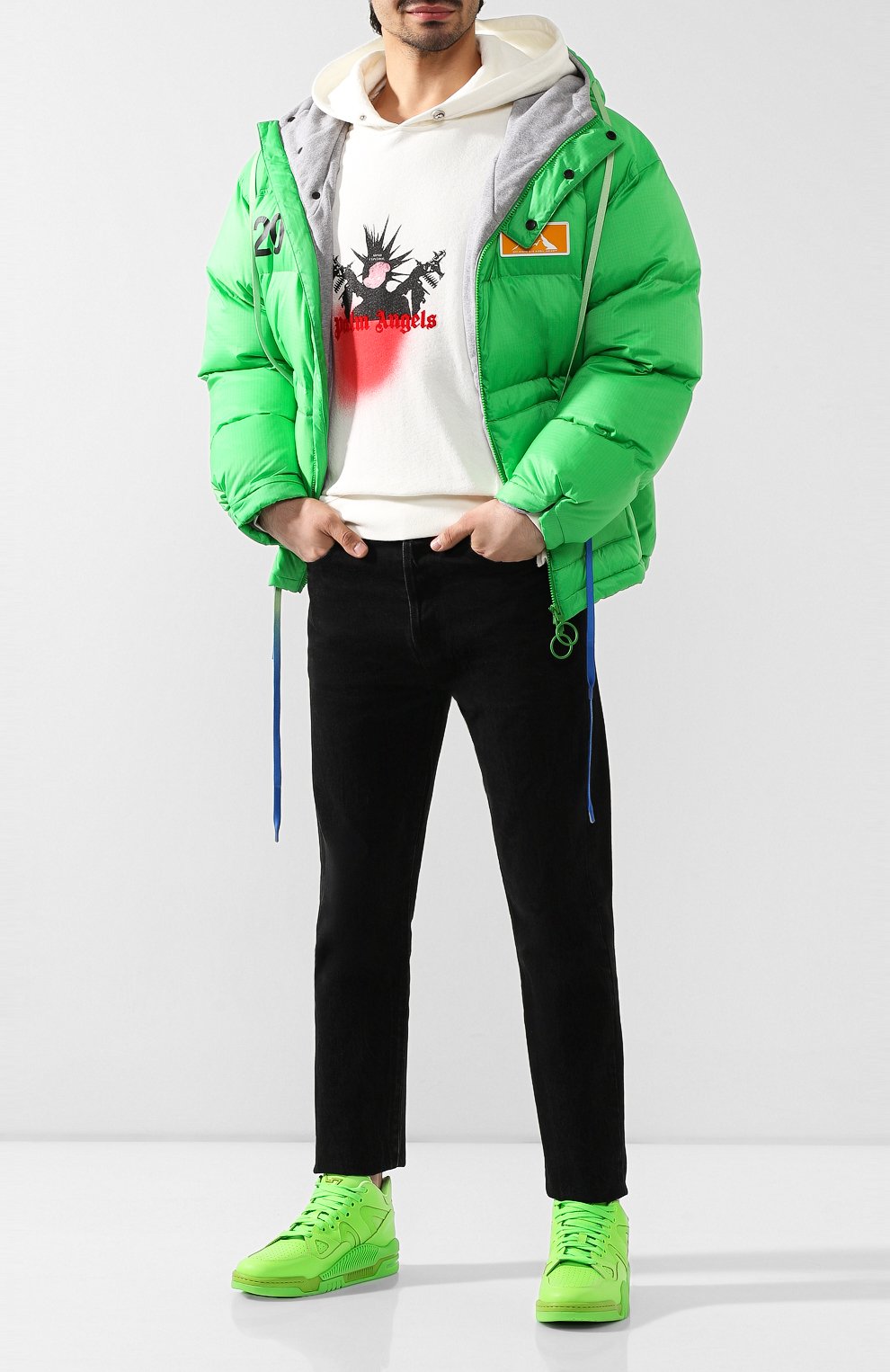 Хлопковое худи 8 moncler palm angels MONCLER GENIUS, арт. E2-09L-80000-50-809F5, фото 2