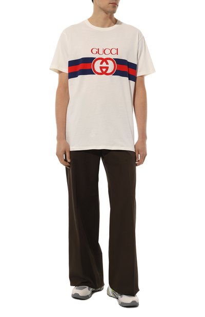 Хлопковая футболка GUCCI, арт. 548334/XJET1, фото 2
