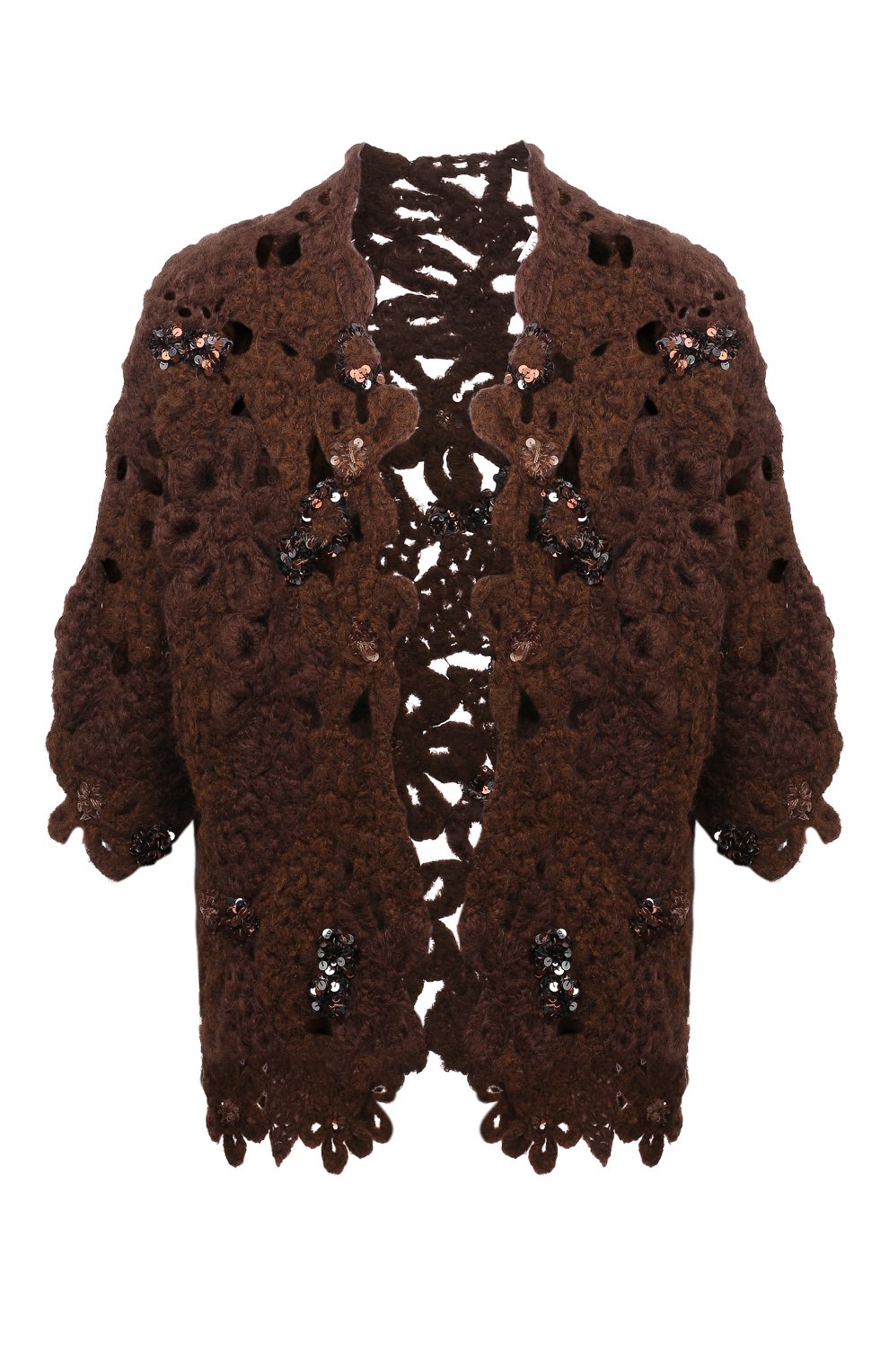 Шерстяной кардиган BRUNELLO CUCINELLI коричневого цвета по цене 827500 руб., арт. MAB600706, фото 1 Шерстяной кардиган BRUNELLO CUCINELLI, арт. MAB600706, фото 1