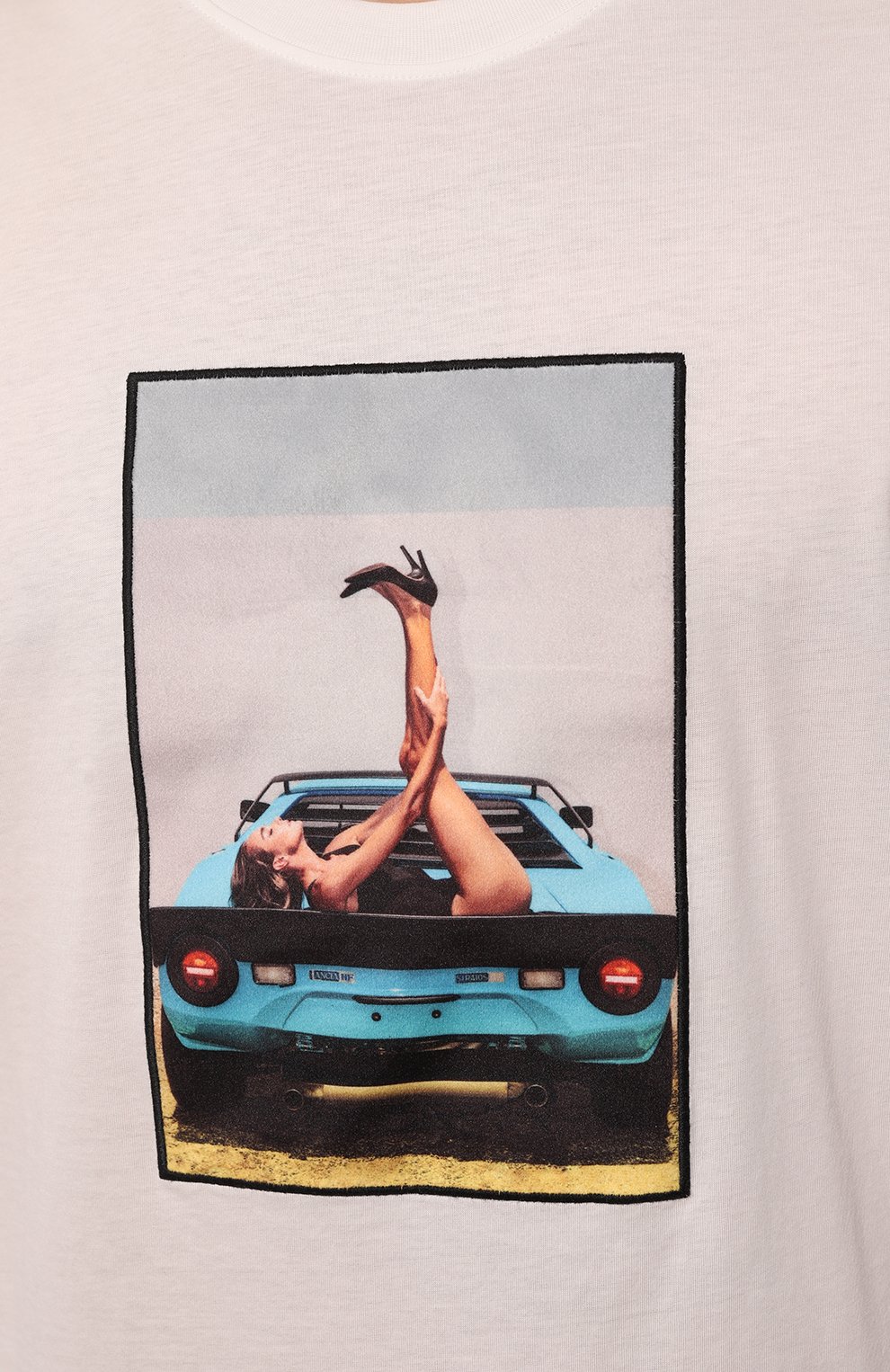 Хлопковая футболка LIMITATO белого цвета по цене 23950 руб., арт. WAY UP/TSHIRT, фото 5 Хлопковая футболка LIMITATO, арт. WAY UP/TSHIRT, фото 5