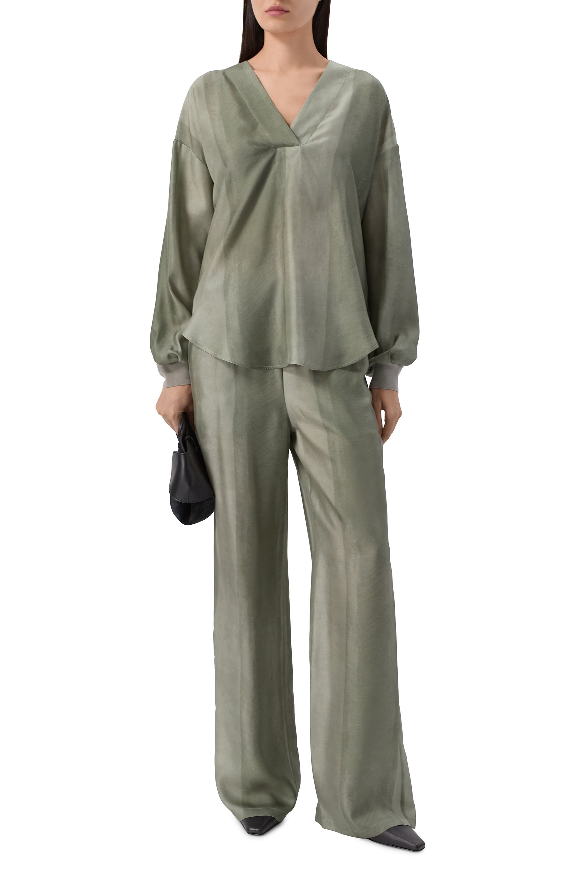 Шелковая блузка LORENA ANTONIAZZI, арт. P2657CA11B/5218, фото 2