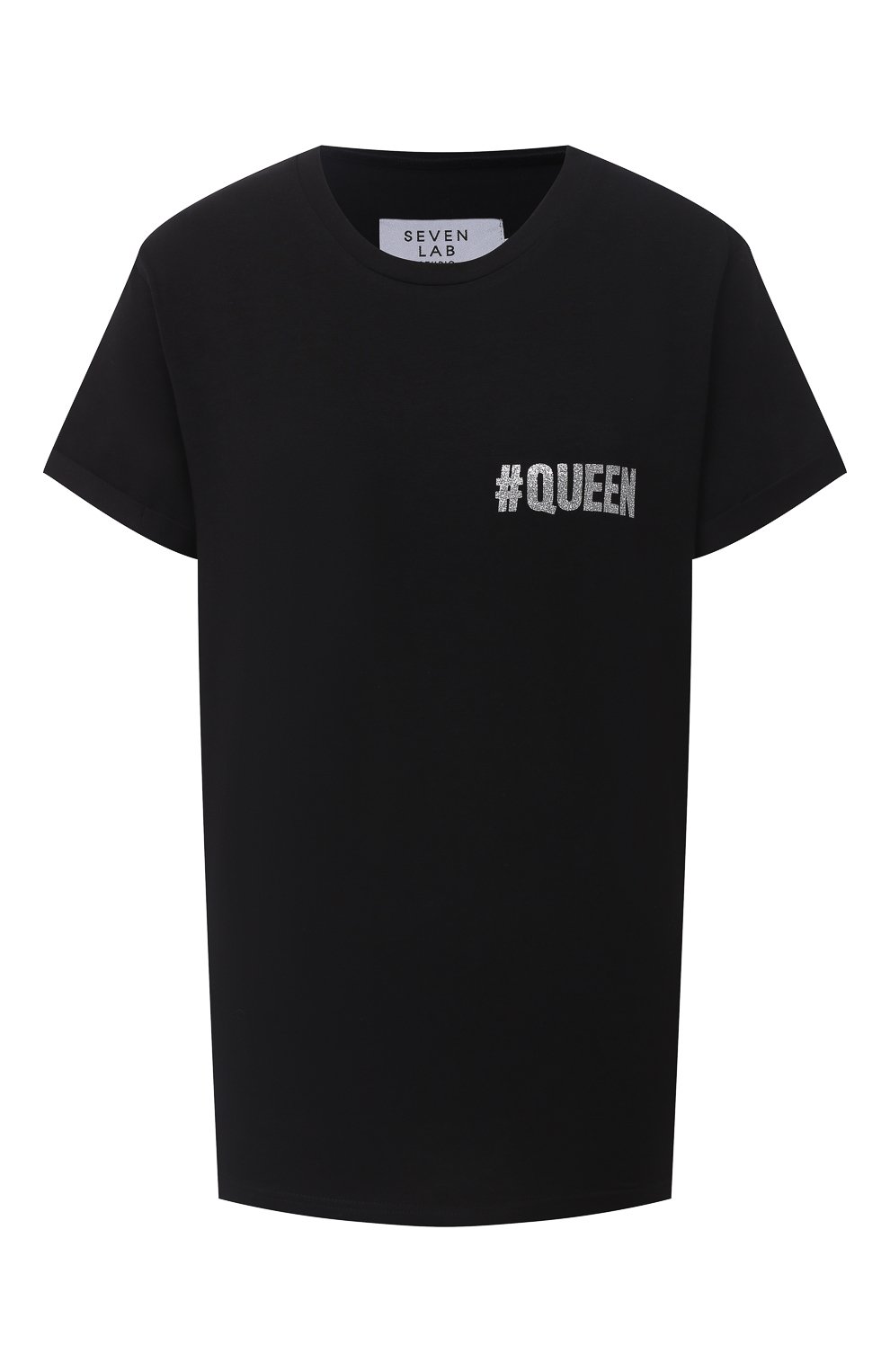 Хлопковая футболка SEVEN LAB, арт. T20-#Q-G021 black, фото 1