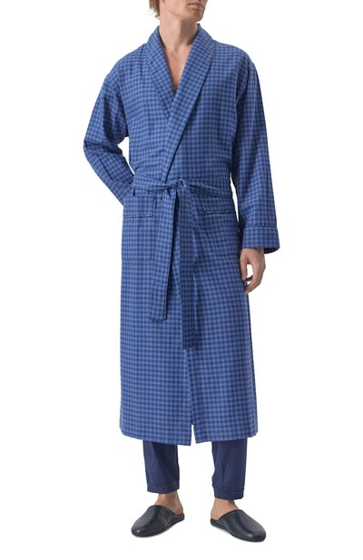 Халат из хлопка и шерсти ZIMMERLI, арт. 4600-75143, фото 3