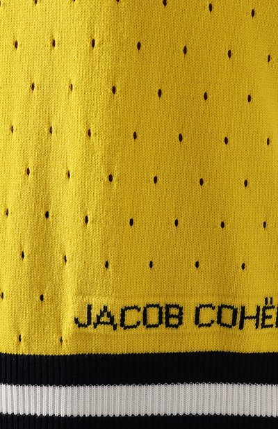 Поло из вискозы JACOB COHEN желтого цвета по цене 15700 руб., арт. J2163 F 01506-L, фото 5 Поло из вискозы JACOB COHEN, арт. J2163 F 01506-L, фото 5