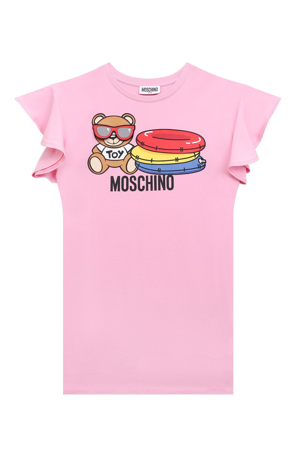 Хлопковое платье MOSCHINO, арт. HDV0BG/LBA10/4A-8A, фото 1