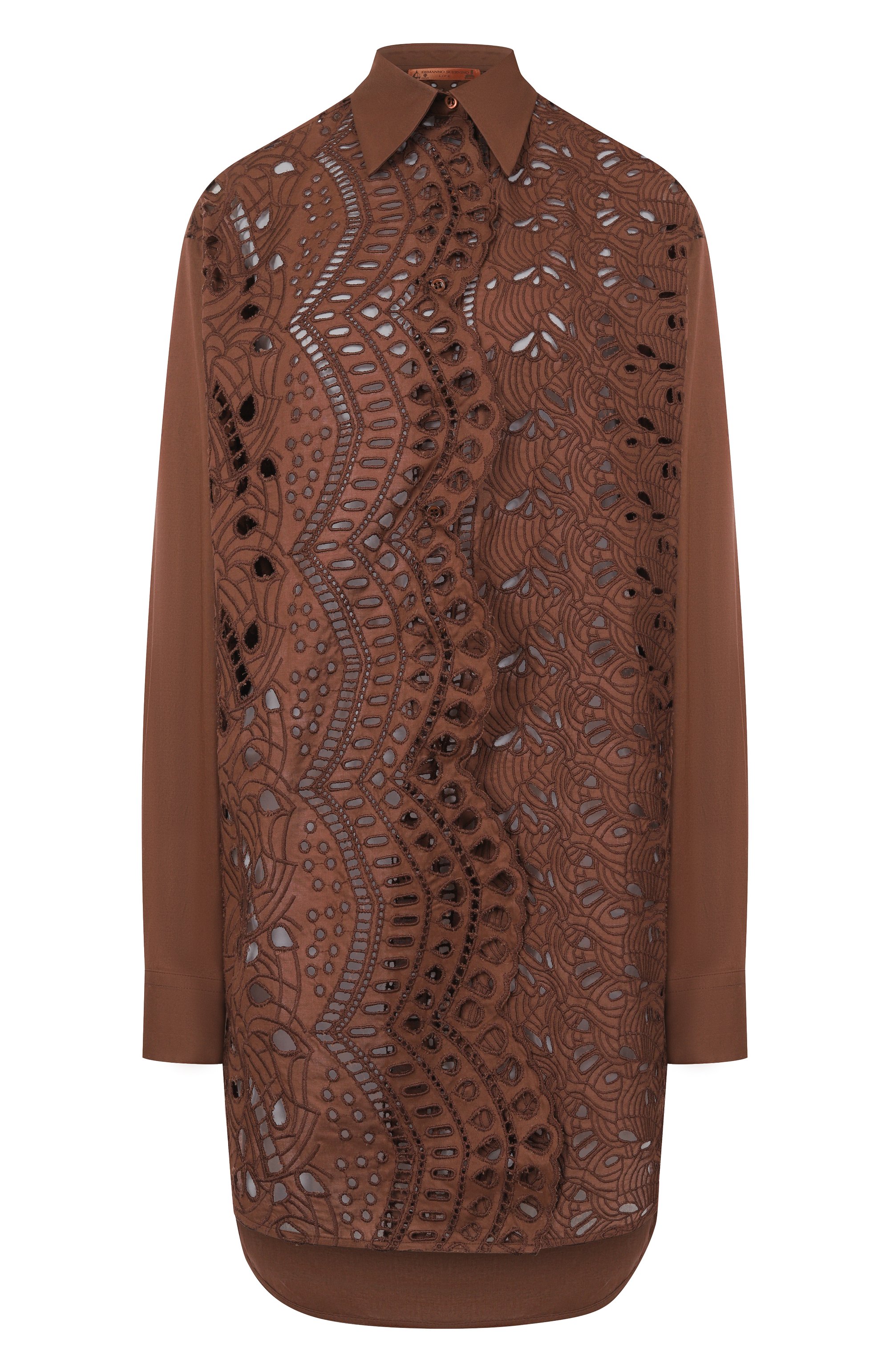 Хлопковая рубашка ERMANNO SCERVINO, арт. D464K613RXT, фото 1