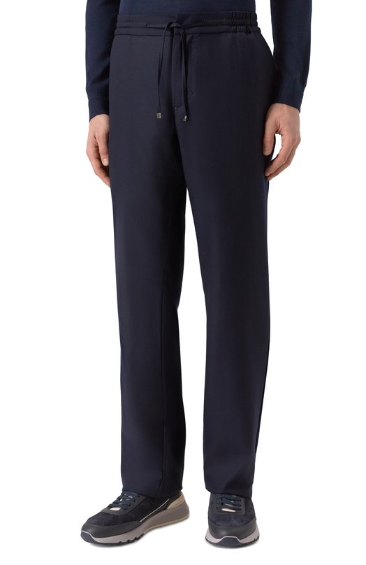 Шерстяные брюки Zilli CP201CM0201VLXS00 Синий  CP201CM0201VLXS00 Фото 3