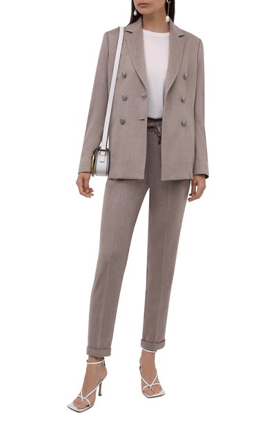 Кашемировые брюки KITON бежевого цвета по цене 199500 руб., арт. D37102K0127A, фото 2 Кашемировые брюки KITON, арт. D37102K0127A, фото 2