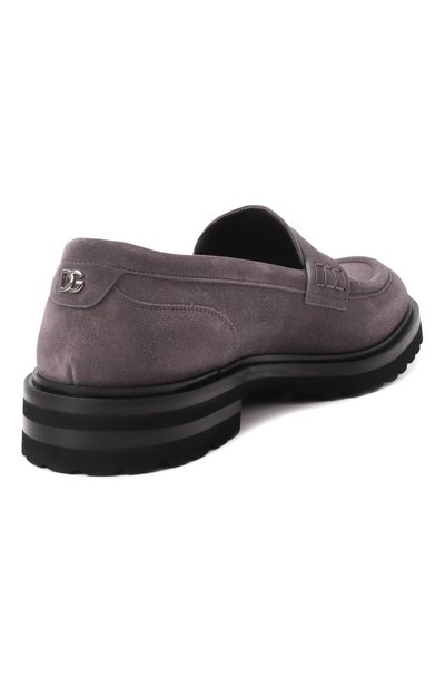 Замшевые пенни-лоферы DOLCE & GABBANA, арт. A30287/AT441, фото 5