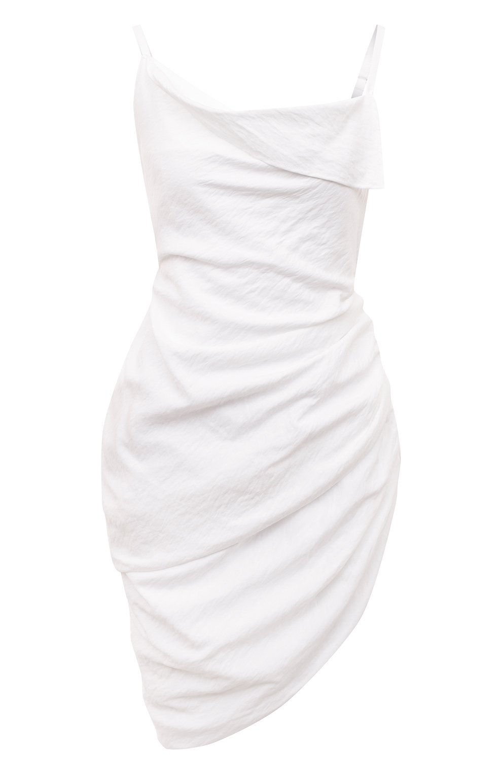Платье из вискозы JACQUEMUS белого цвета по цене 86600 руб., арт. 22E213DR106/1020WHITE, фото 1 Платье из вискозы JACQUEMUS, арт. 22E213DR106/1020WHITE, фото 1