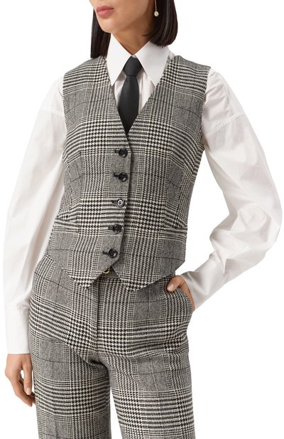 Жилет из шерсти и шелка DOLCE & GABBANA, арт. F79H5T/FQ2MV, фото 3