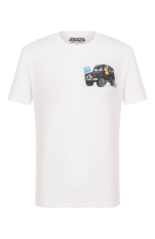 Хлопковая футболка MC2 Saint Barth STBM TSHIRT MAN/02975H Белый STBM TSHIRT MAN/02975H