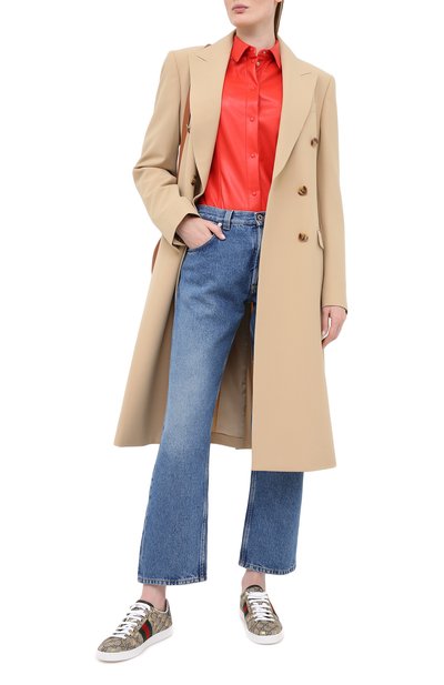 Рубашка MSGM красного цвета по цене 36750 руб., арт. 2941MDE19 207652, фото 2 Рубашка MSGM, арт. 2941MDE19 207652, фото 2