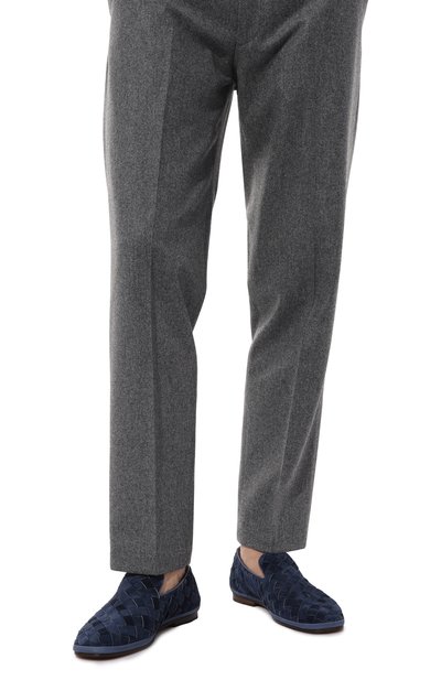 Замшевые лоферы guinea H`D`S`N BARACCO синего цвета по цене 58300 руб., арт. GUINEA.S.3*, фото 3 Замшевые лоферы guinea H`D`S`N BARACCO, арт. GUINEA.S.3*, фото 3