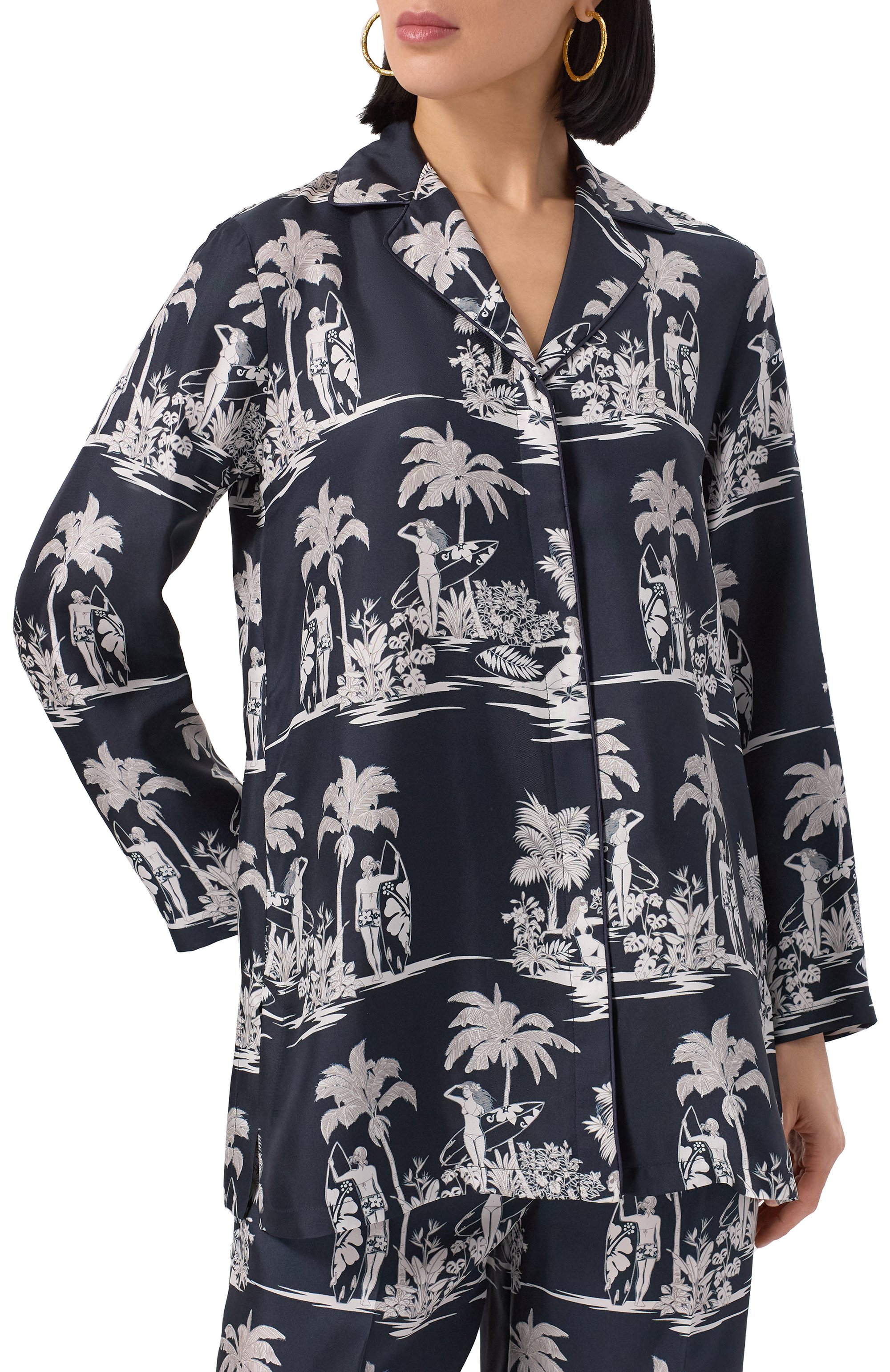 Шелковая рубашка MAX MARA STUDIO, арт. DI0NIGI, фото 3