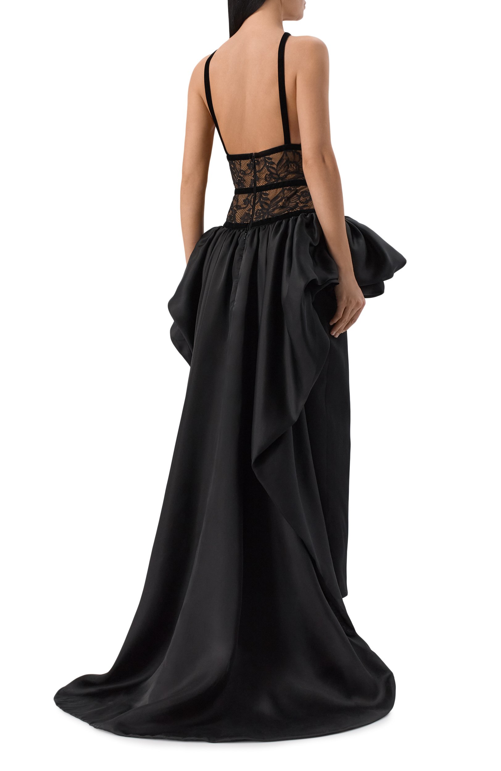 Платье ELIE SAAB черного цвета по цене 622000 руб., арт. D1380NF26/L0R02, фото 3 Платье ELIE SAAB, арт. D1380NF26/L0R02, фото 3
