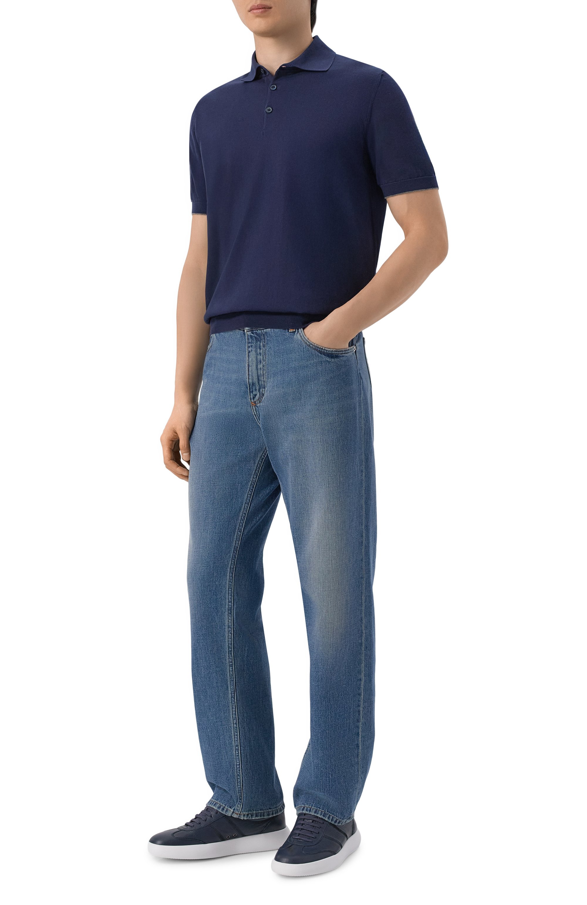 Хлопковое поло BRUNELLO CUCINELLI, арт. M29800125, фото 2