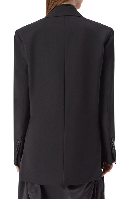 Шерстяной жакет Ann Demeulemeester B0013157/FA646 Чёрный  B0013157/FA646 Фото 4