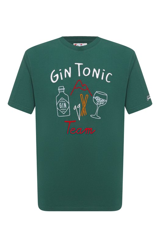 Хлопковая футболка MC2 Saint Barth ARN0004-02635I/ARN0TT WARM Зелёный ARN0004-02635I/ARN0TT WARM