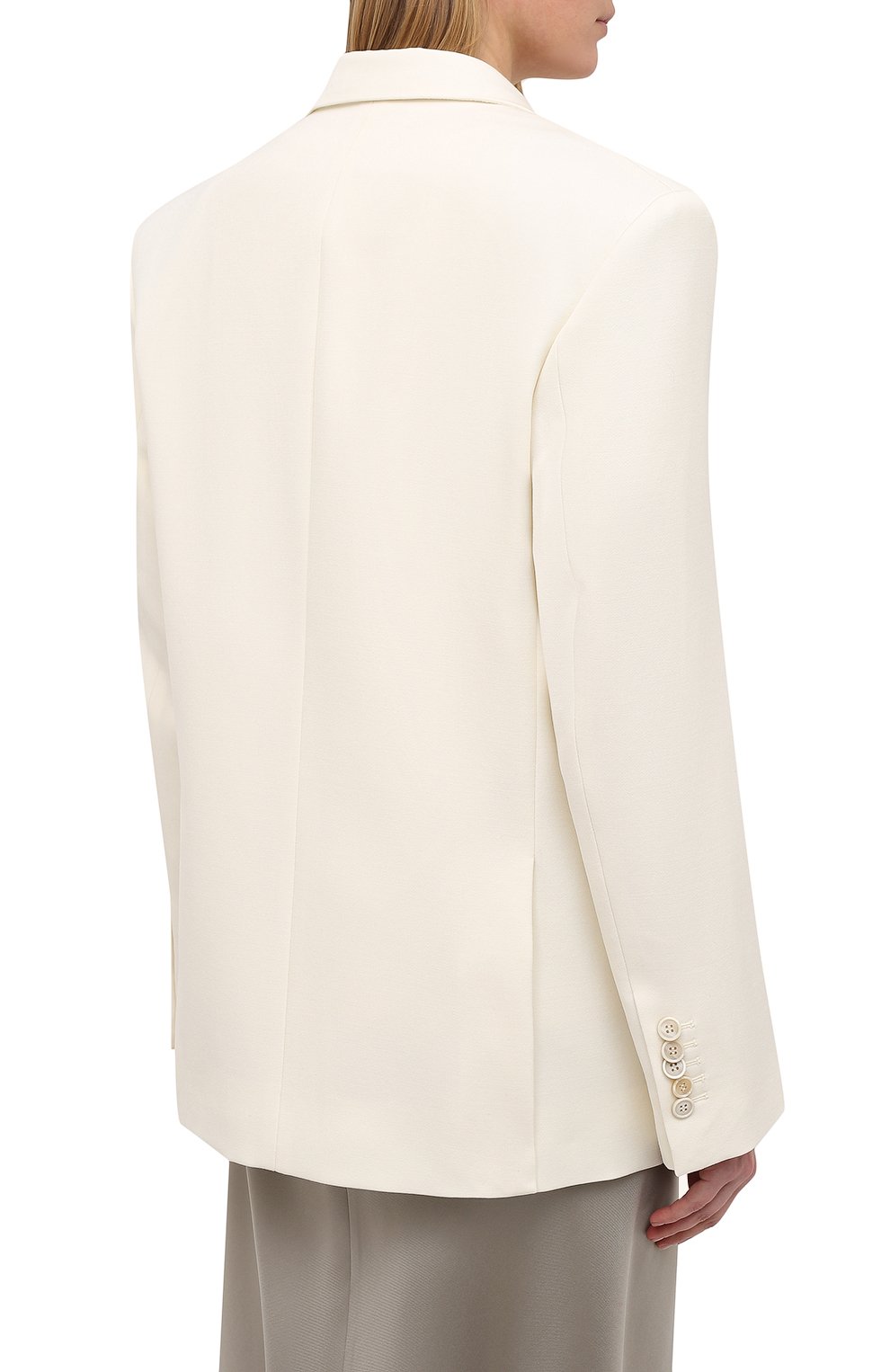 Шерстяной жакет WARDROBE.NYC белого цвета по цене 132500 руб., арт. W4007R04, фото 4 Шерстяной жакет WARDROBE.NYC, арт. W4007R04, фото 4