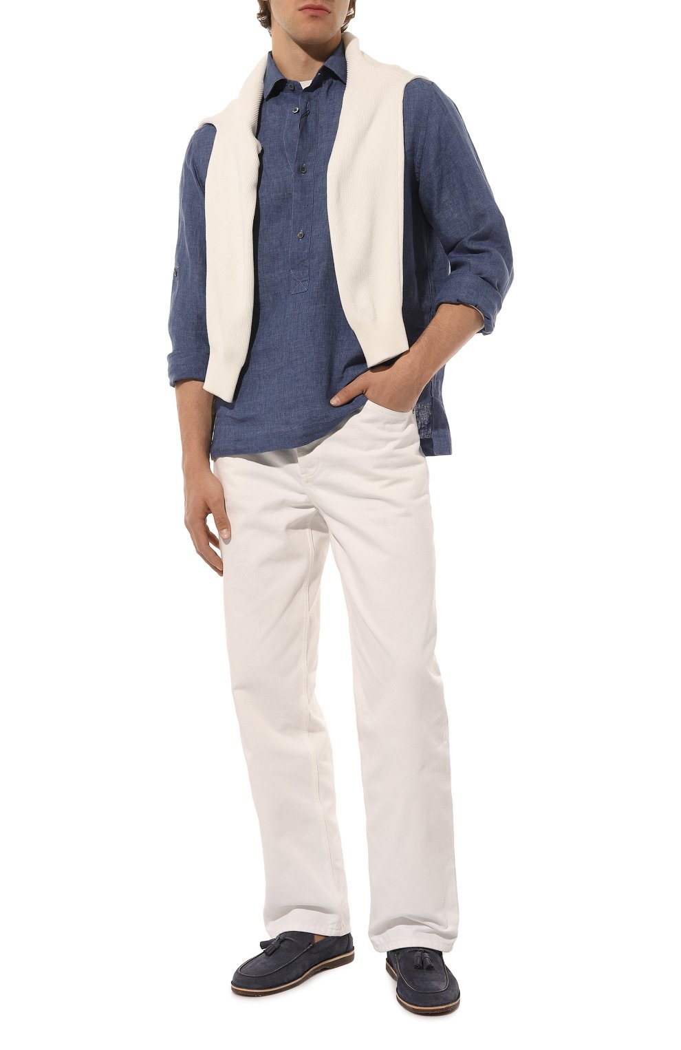 Замшевые лоферы BRUNELLO CUCINELLI, арт. MZUCCLS780, фото 2