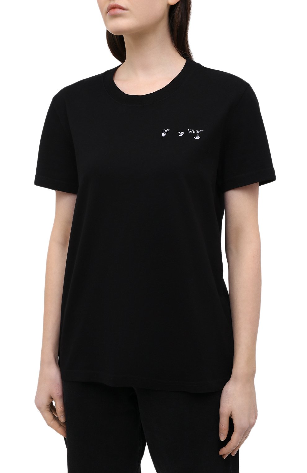 Хлопковая футболка OFF-WHITE, арт. 0WAA049R21JER001, фото 3
