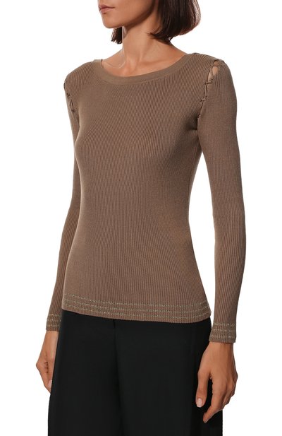 Хлопковый пуловер MANZONI24, арт. 22PM348-XC0LU, фото 3