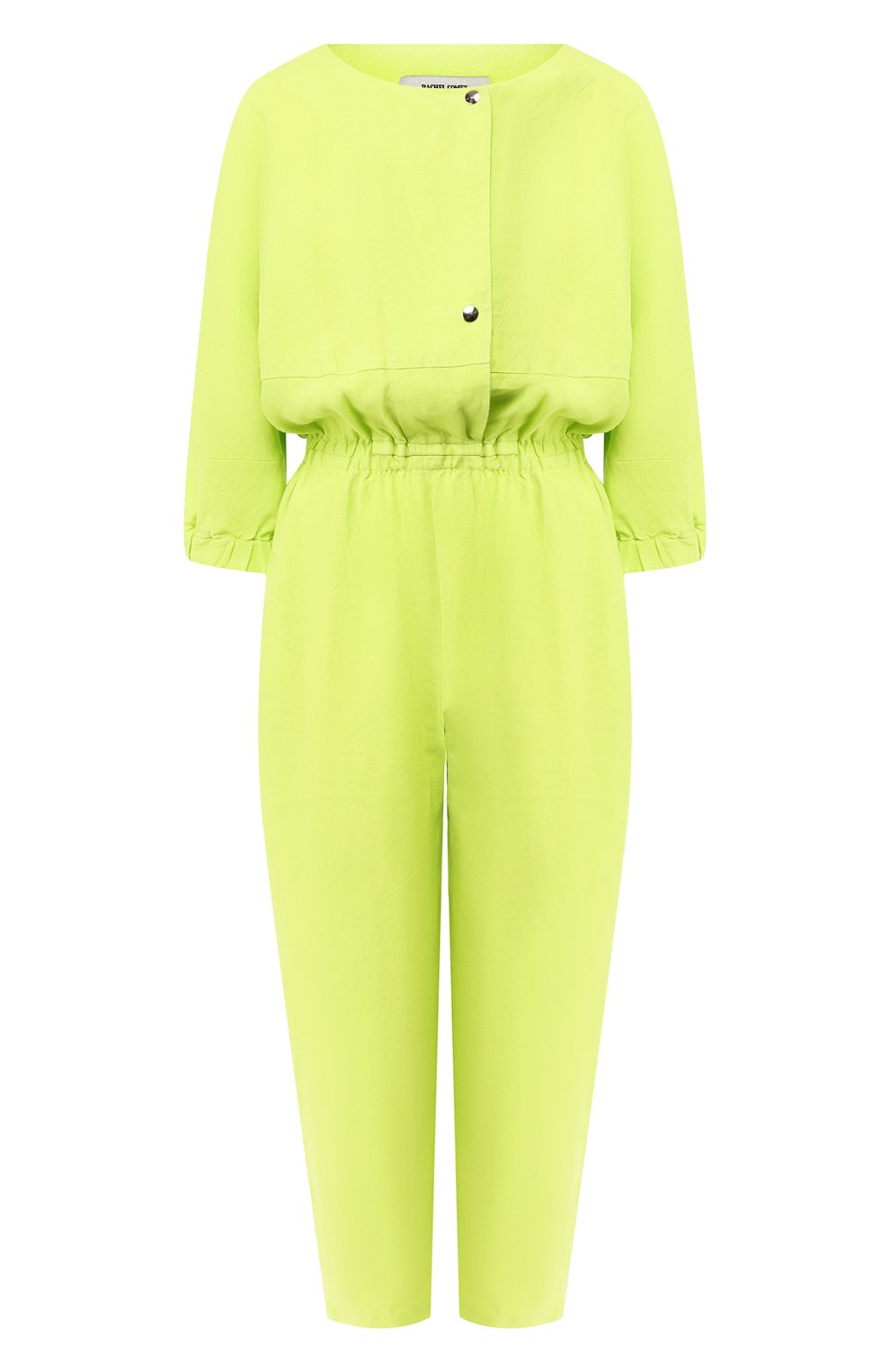 Льняной комбинезон RACHEL COMEY зеленого цвета по цене 39250 руб., арт. 193W-455-T1083 HEAVY LINEN, фото 1 Льняной комбинезон RACHEL COMEY, арт. 193W-455-T1083 HEAVY LINEN, фото 1