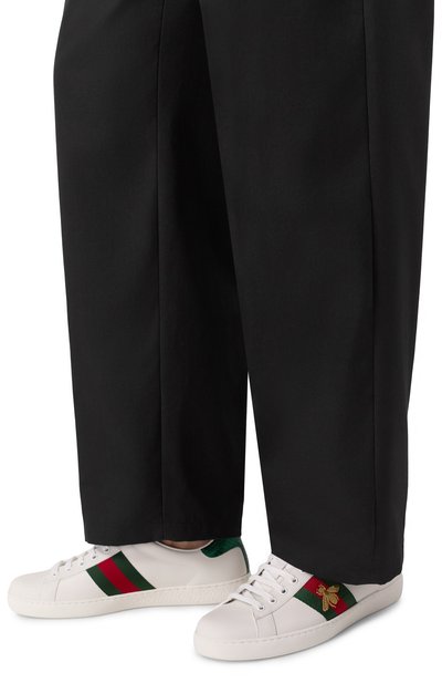 Кожаные кеды ace GUCCI, арт. 429446/02JP0, фото 3
