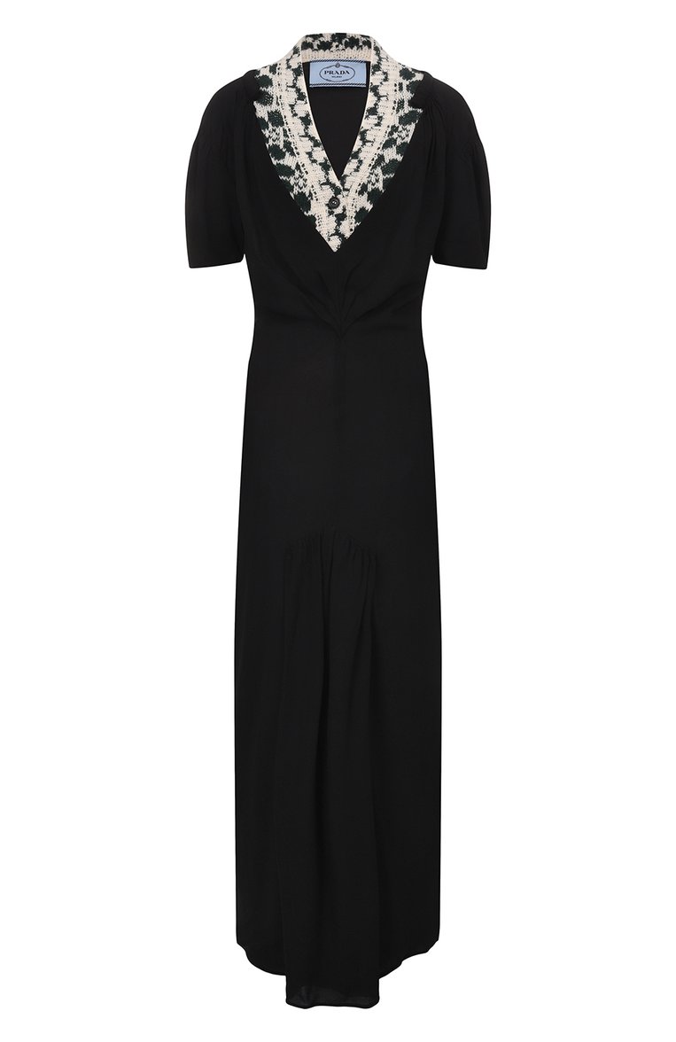 Комбинированное платье PRADA, арт. P3F93-1ZP0-F0EGW, фото 1