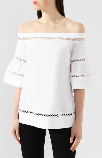 Хлопковый топ MICHAEL MICHAEL KORS, арт. MF84LGW8TB, фото 3