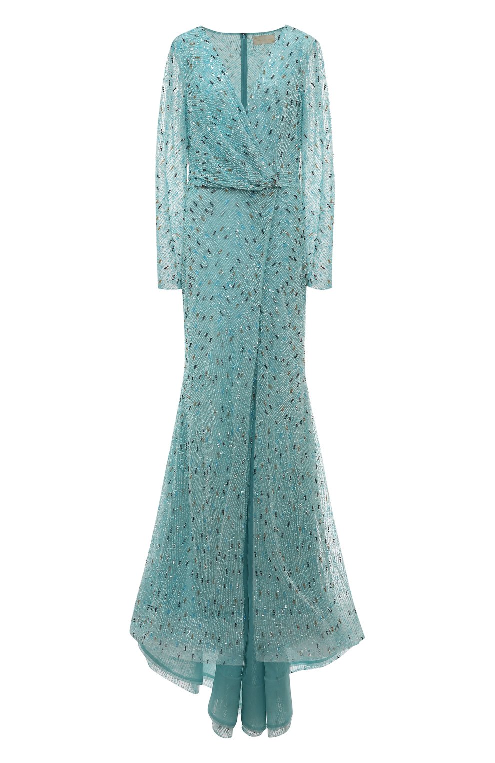 Платье SPERANZA COUTURE бирюзового цвета по цене 430000 руб., арт. SC010, фото 1 Платье SPERANZA COUTURE, арт. SC010, фото 1