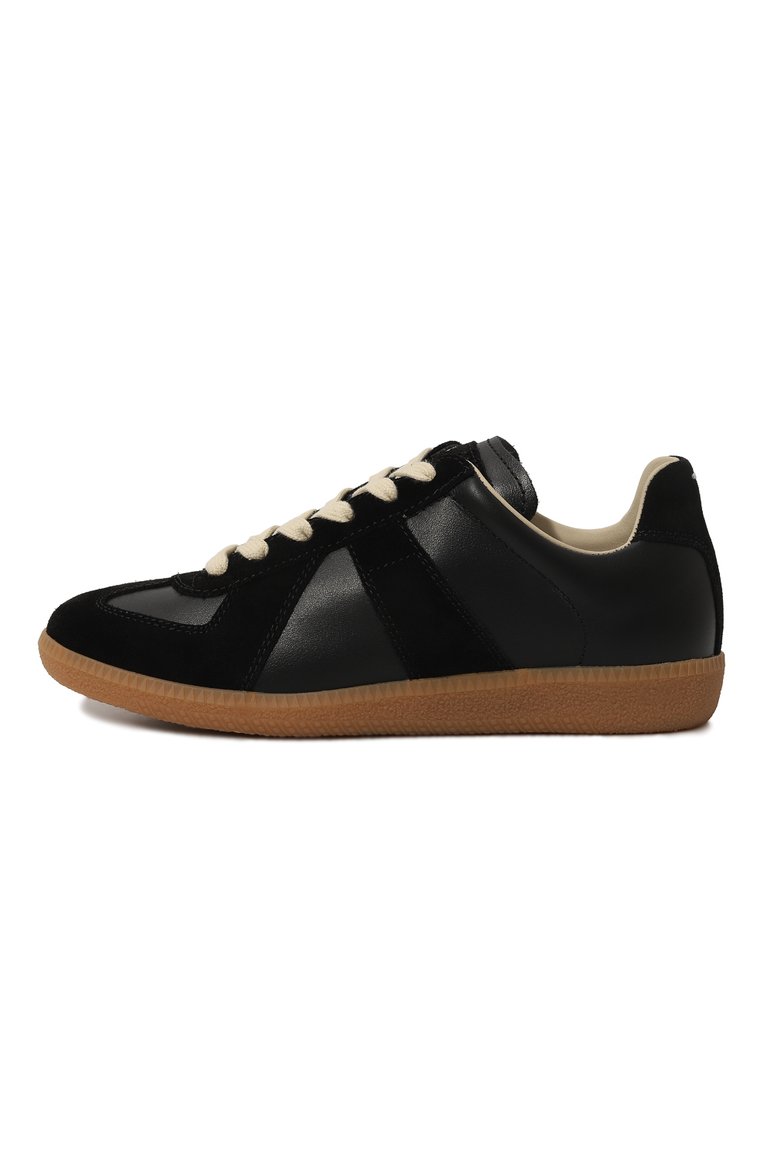 Женские кожаные кеды replica MAISON MARGIELA черного цвета, арт. S58WS0109/P1895/35 | Фото 2 (Материал внутренний: Натуральная кожа; Подошва: Платформа; Материал утеплителя: Без утеплителя; Стили: Кэжуэл; Материал внешний: Натуральная кожа; Кросс-КТ: Низкие)