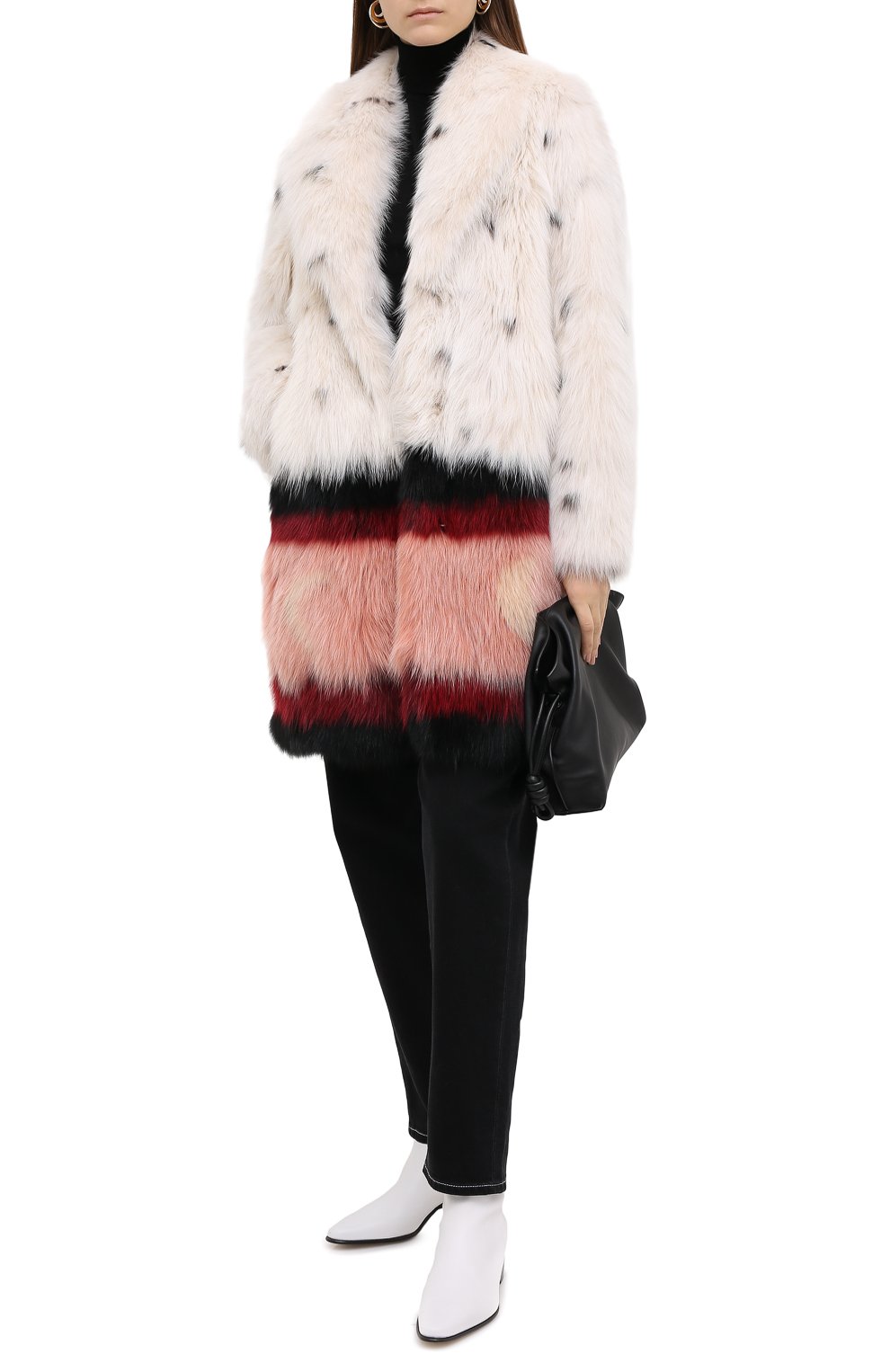 Шуба из меха песца с принтом MATE OFFICIAL, арт. 74CF090-33BI091, фото 2