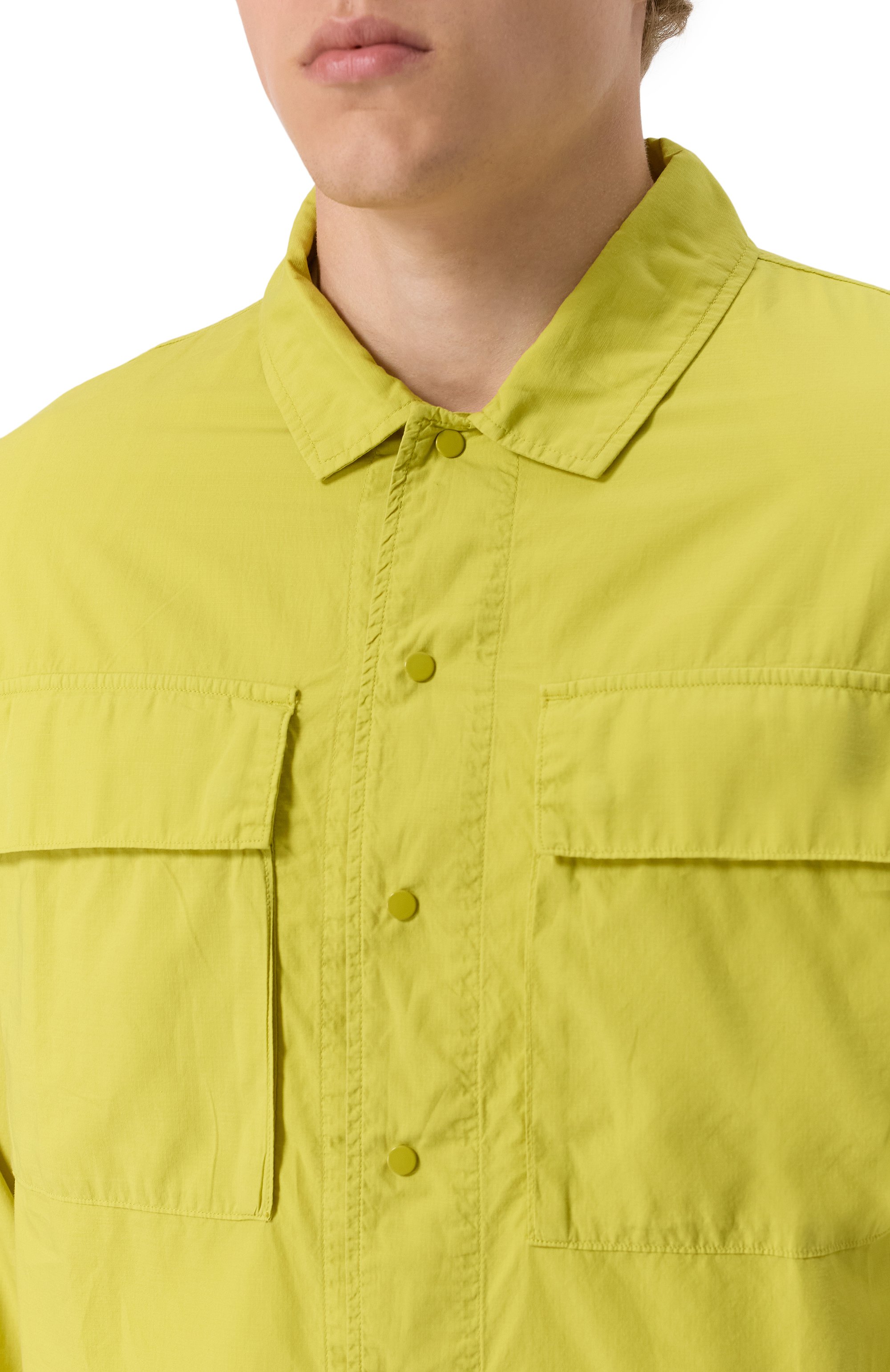 Хлопковая куртка-рубашка C.P. COMPANY, арт. 18CM0S237A005691G, фото 5