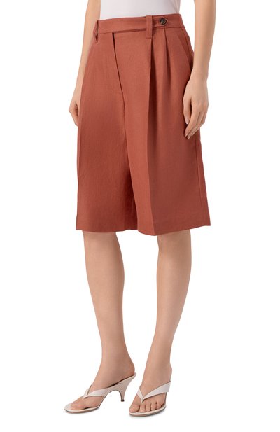 Льняные шорты BRUNELLO CUCINELLI, арт. MH527P9183, фото 3