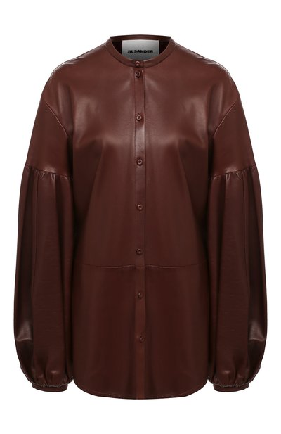Женская  кожаная рубашка JIL SANDER, арт. JSWR656075-WRL01011