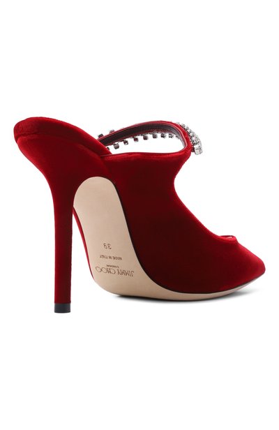 Бархатные мюли bing 100 JIMMY CHOO, арт. BING100VEL, фото 5