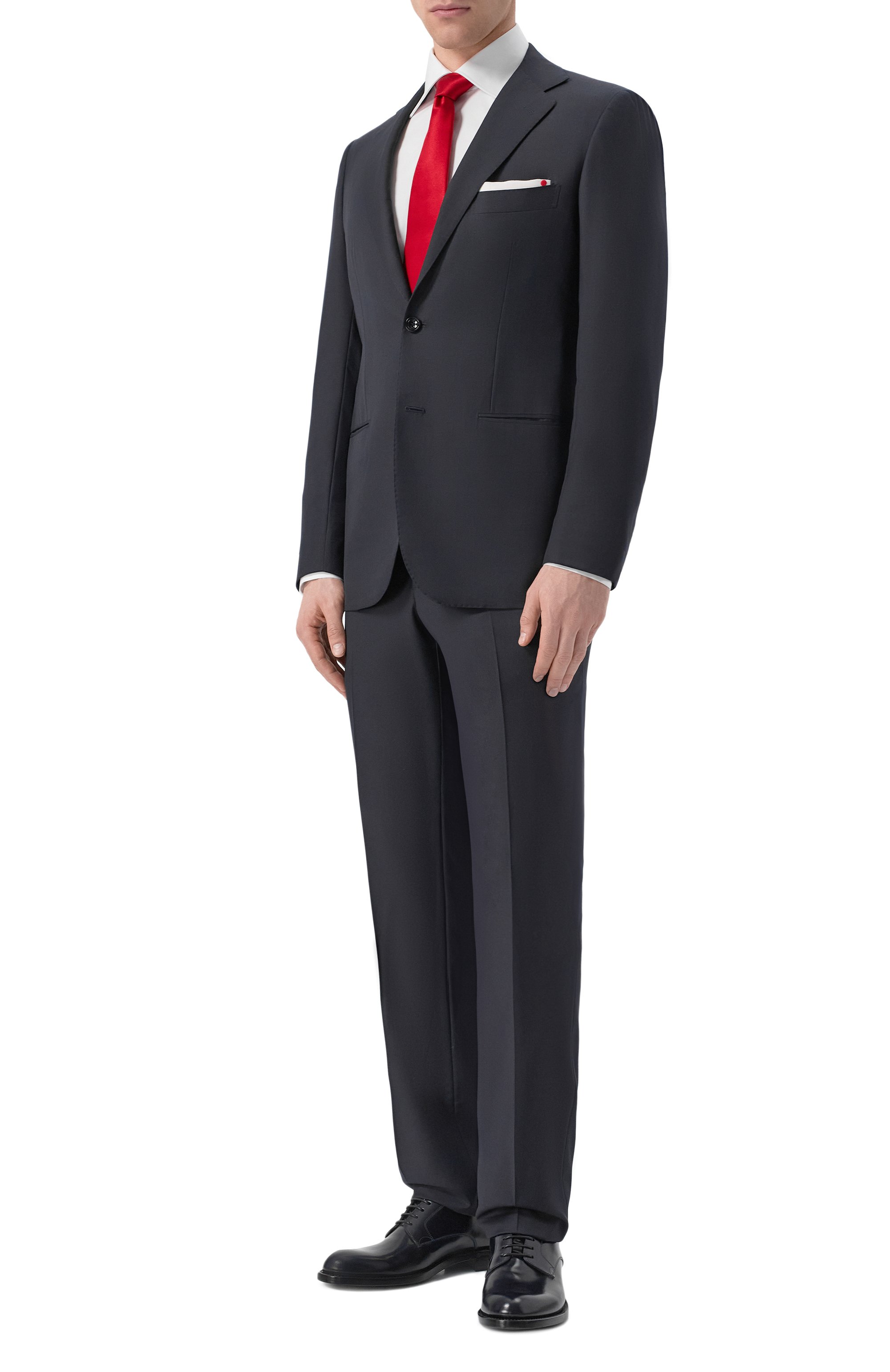 Хлопковая сорочка KITON белого цвета по цене 128000 руб., арт. UCCH09666, фото 2 Хлопковая сорочка KITON, арт. UCCH09666, фото 2