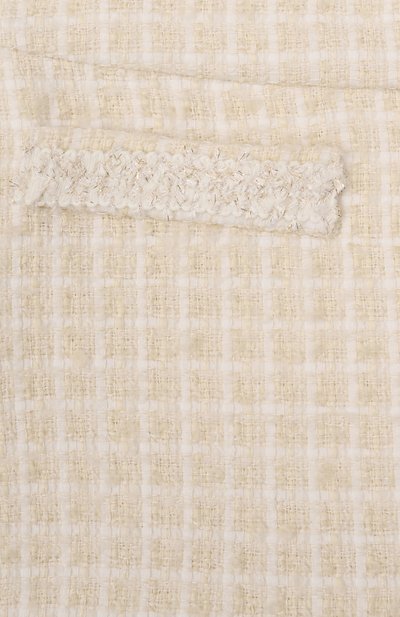 Твидовые шорты BALMAIN кремового цвета по цене 47350 руб., арт. BX6B19, фото 3 Твидовые шорты BALMAIN, арт. BX6B19, фото 3