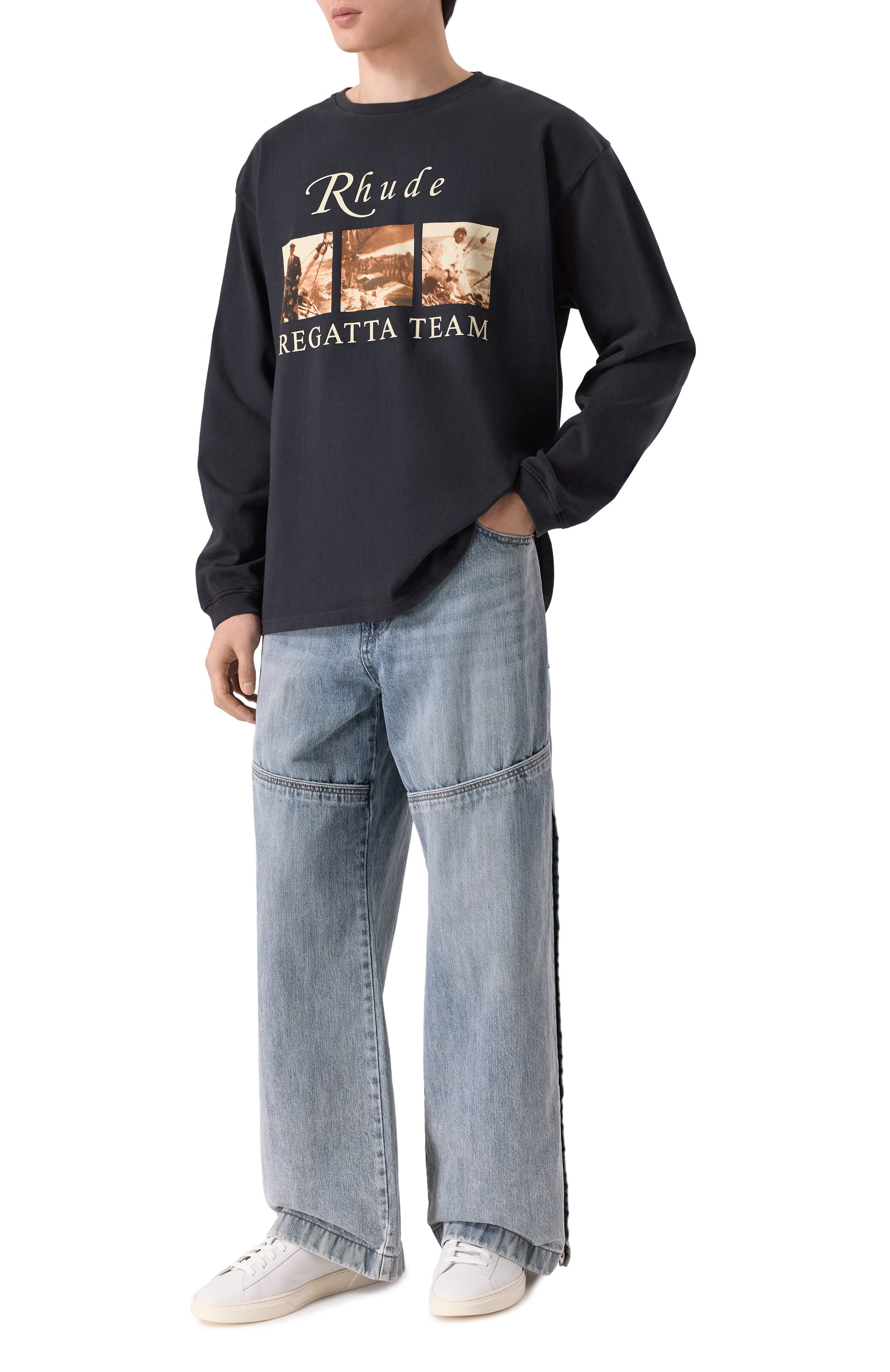 Хлопковый лонгслив RHUDE, арт. RHPS26TT14012, фото 2