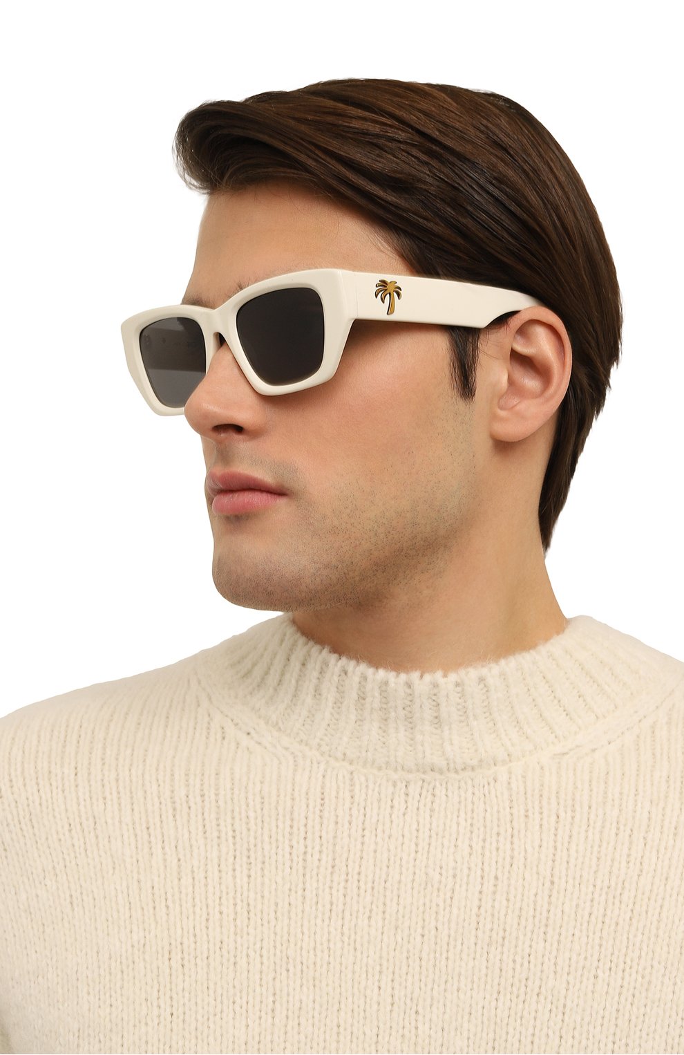 Солнцезащитные очки PALM ANGELS белого цвета по цене 36750 руб., арт. PERI034/0107, фото 3 Солнцезащитные очки PALM ANGELS, арт. PERI034/0107, фото 3
