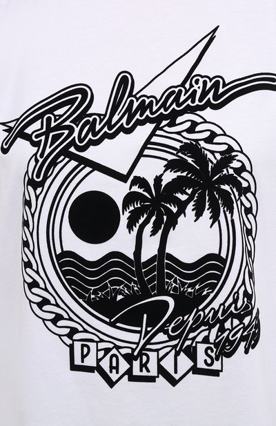 Хлопковая футболка BALMAIN, арт. VF11351/B507, фото 5
