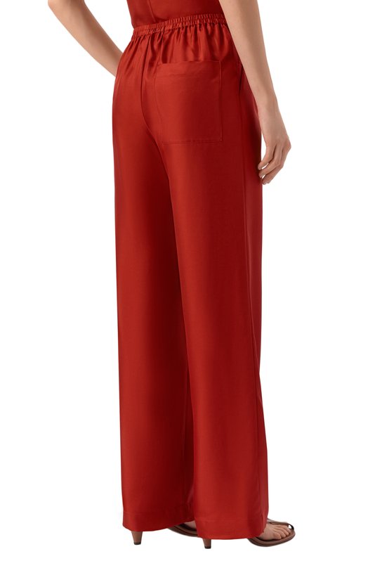 Шелковые брюки Loulou de Saison ALERA LDS PANTS Красный  ALERA LDS PANTS Фото 4